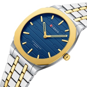 Reloj de Cuarzo CURREN para Hombre, Deportivo y Ejecutivo, de Acero Inoxidable, Resistente al Agua, con Esfera Analógica, en Oferta, Reloj Masculino Dorado - Product Image 1