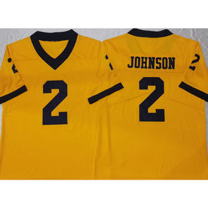 Venta al por mayor <span class=keywords><strong>Michigan</strong></span> College American <span class=keywords><strong>Football</strong></span> <span class=keywords><strong>Jersey</strong></span> 10 Tom Brady 2 Johnson <span class=keywords><strong>Jersey</strong></span> Limited cosido uniforme de fútbol americano - Product Image 5