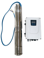 Pompa Sumur Dalam 4 Inci 220V Frekuensi Variabel MPPT Pompa Borehole Tahan Korosi Pompa Air Submersible Baja Tahan Karat
