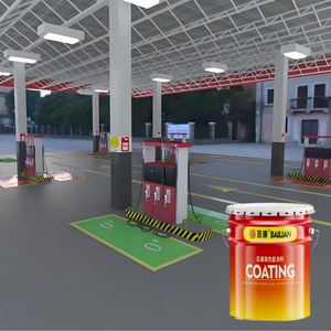 Professional Industrial High Gloss Abrasion-Resistant Durable Self-Leveling Two Components Epoxy Floor Coating Brush <b>for</b> Garages - Product Image 5