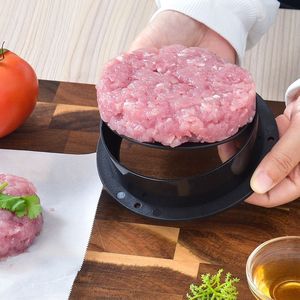 Round Meat Patty Press Plastic Non Stick Hamburger Mold Manual Burger Maker Tool - Product Image 5