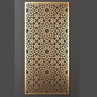 Séparateur d'écran décoratif musulman en aluminium, découpé au laser, pour mulsuman
