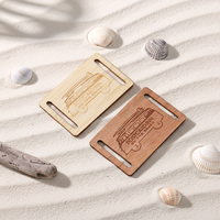 Cartes d'accès intelligentes RFID NFC personnalisées en bois, PVC et métal, mini-tags étanches pour hôtels, vente en gros, OEM
