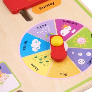 Jouet <span class=keywords><strong>calendrier</strong></span> et horloge <span class=keywords><strong>en</strong></span> <span class=keywords><strong>bois</strong></span> pour enfants - <span class=keywords><strong>Calendrier</strong></span> <span class=keywords><strong>en</strong></span> <span class=keywords><strong>bois</strong></span> éducatif pour enfants - Product Image 4