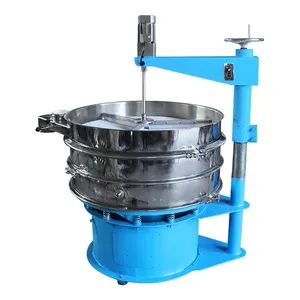 304 Stainless Steel Fine Powder Forced Scraper Brush Vibrating Screen Rotary Sieve For Sulfur Powder