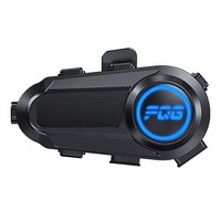 Nuevo Intercomunicador Inteligente para Motocicleta Y08 IP56 Resistente al Agua, Sistema de Comunicación con Auriculares Inalámbricos Bluetooth de 1000 mAh y Linterna