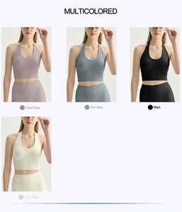 Soutiens-gorge de sport pour femmes FITVOLT avec logo personnalisé, respirants, légers, à maintien élevé, extensibles dans quatre directions, avec coussinets de poitrine fixes - Product Image 6