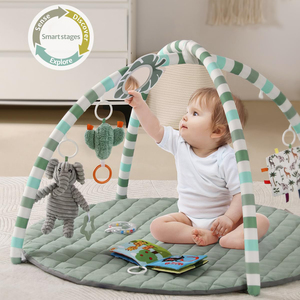 Développement <span class=keywords><strong>de</strong></span> la <span class=keywords><strong>motricité</strong></span> <span class=keywords><strong>Tapis</strong></span> d'activité pour bébé <span class=keywords><strong>Tapis</strong></span> rembourré pour le ventre avec 6 jouets détachables <span class=keywords><strong>Tapis</strong></span> <span class=keywords><strong>de</strong></span> gymnastique pour bébé - Product Image 2