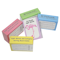 Cartes éducatives effaçables à sec personnalisées et écologiques pour enfants, pour l'apprentissage de l'alphabet ABC