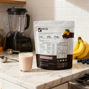 Bolsa de Plástico VMPET de Grado Alimenticio de 500g, Bolsa con Base y Abertura para Desgarro, Bolsa a Prueba de Humedad con Cierre para Aislado de Proteína y Frutos Secos - Product Image 5