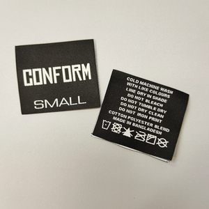 Etiquetas de ropa de diseño gratuito, Etiquetas tejidas, Camiseta lisa de algodón 100 por ciento personalizada, etiqueta de cuello personalizada de marca - Product Image 6