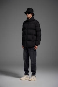 Veste matelassée à <span class=keywords><strong>capuche</strong></span> en duvet <span class=keywords><strong>noir</strong></span> mat imperméable grande taille Bechance pour <span class=keywords><strong>homme</strong></span>, pour un usage urbain hivernal et un confort quotidien - Product Image 5