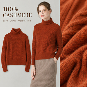 Pull en cachemire pour femme, coupe ample, couleur bonbon, couche de base, amincissant, épais, chaud, logo personnalisé, doux et confortable de qualité supérieure - Product Image 1