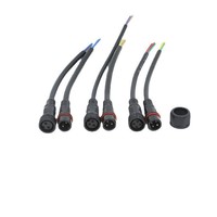 Connecteur étanche M12 2-8 broches pour éclairage LED extérieur, prise mâle-femelle, courant nominal 5A, câble de connexion en cuivre pour éclairage solaire de rue