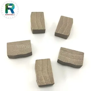 Romatools 24*12.5/11.5*20mm elmas segmanları D2500mm D3000mm için granit segmenti elmas araçları için yapma makinesi