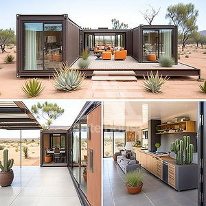 บ้านเหล็กขนาดเล็กแบบเคลื่อนย้ายได้ระบบวิลล่าแพ็คแบนราบ20FT ขั้นสูงหรูหราออกแบบได้ตามต้องการ - Product Image 2