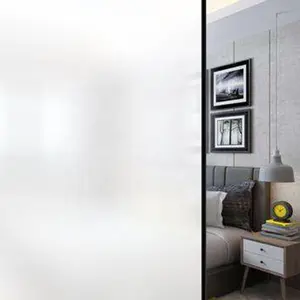 Film Privasi Vinil Laminasi Hewan Peliharaan Buram Kaca Pintu Kamar Mandi Dekoratif untuk Kaca