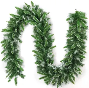 Artificial de PVC de 270CM Navidad piña berry garland decoración de Navidad de PVC verde Navidad guirnalda