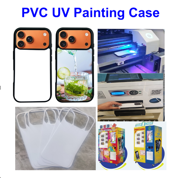 White UV Print Phone Case  DIY Mobile Phone Cases for UV Painting Machines UV Phone Case Blanks Suit Custom Vending  Machine