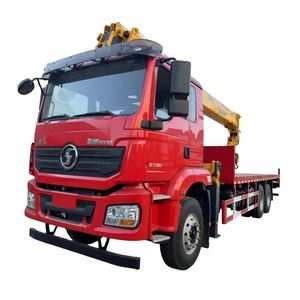 Grue télescopique montée sur camion Shacman 6X4 à plateau pour la manutention de matériaux en montagne - Product Image 1
