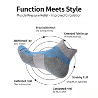 Chaussettes de sport COOLMAX pour hommes, respirantes, antibactériennes, anti-humidité, courtes, tricotées, technique, haute cheville, pour l'été