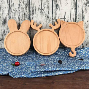 Irregular wooden <b>tray</b>, snack <b>tray</b>, <b>tea</b> <b>tray</b>, pastry <b>tray</b>, fruit <b>tray</b>, teacup holder, solid wood. - Product Image 3