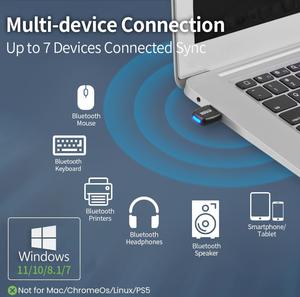 Adaptateur <span class=keywords><strong>Bluetooth</strong></span> V6.0 2026 HG Upgrade, <span class=keywords><strong>dongle</strong></span> sans pilote, compatible Win7/8.1/10/11 - Product Image 3