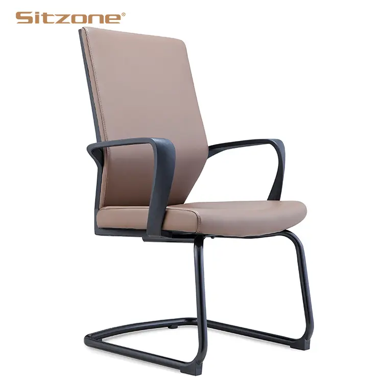 Factory Wholesale High Quality PU Leather Visitor Chairs Executive Customized Style Home Office Chair