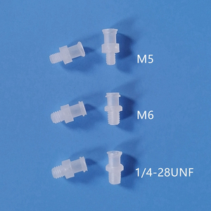 JU OEM ODM Clear PP PC Nylon Plastic Pipe Fittings Female Luer <strong>Lock</strong> 10-32UNF Male <strong>Thread</strong> to Female Luer <strong>Lock</strong> Connector - Product Image 4