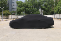 HUILONG Housse de protection solaire intégrale pour voiture, extérieure, anti-chaleur, épaissie, anti-âge, en tissu élastique, protection UV 99%, 4 mil