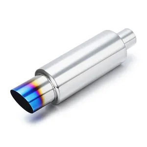 Car Exhaust Muffler End Blue Tip Exhaust Pipe 2*3*15 Inches Silent Generator Muffler