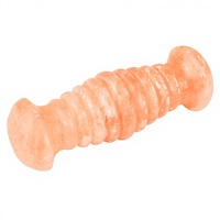 Rouleau de massage pour les pieds en sel rose de l'Himalaya, cristal naturel, portable, fait main, Feng Shui, réflexologie, lampe de sel