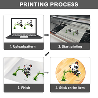 Leaf Roll untuk Roll Uv Dtf Printer 42cm A B Film membuat Logo Printer Uv Dtf Transfer stiker mesin