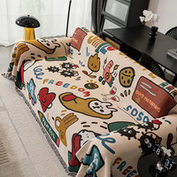 Housse de canapé de dessin animé mignonne, housse de canapé tout compris, housse intégrale élastique, respirante, confortable, multicolores, universelle, toutes saisons