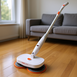 Mopa eléctrica inalámbrica de doble cabezal Veyor con tanque de agua para limpieza de pisos de madera dura - Product Image 2