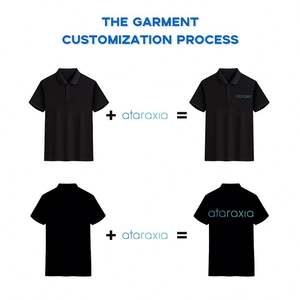 Camisetas de manga corta de verano de negocios cómodas y transpirables con logotipo impreso personalizado - Product Image 3