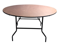 Vente en gros 153cm 60 "location d'événement de mariage table de banquet pliable en bois restauration