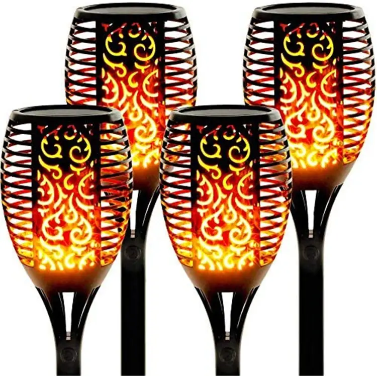 IP65 Waterproof Outdoor Garden Landscape Lawn Torch Decoration Led Lamps Solar Flame Light