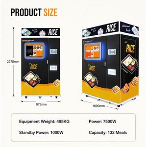 Pre-made Meal Unmanned Automatic Rice Dispenser Vending Machine Boxed Lunch Fresh Self-Service Heating One-Year Warranty - Product Image 2