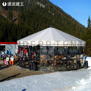 Carpa Hexagonal con Estructura de Aleación de Aluminio y Tela de PVC, Impermeable para las Cuatro Estaciones, Ideal para Bodas y Fiestas - Product Image 5