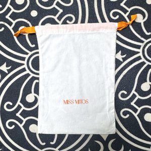 Eco-Friendly Custom Organic Cotton Muslin <b>Drawstring</b> <b>Pouch</b> Bag Biodegradable Durable Dust Proof <b>Pouch</b> Bag - Product Image 3