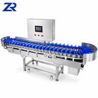 Automatische sorteermachine voor kip, garnalen, oesters en mango's (klein formaat, gewicht, sortering, gradering) voor vis en schaal- en schelpdieren.