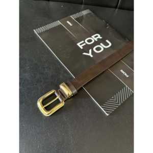 Fiori หัวเข็มขัดกรอบชุบทองสำหรับผู้หญิงสไตล์หนัง PU ลำลอง - Product Image 2