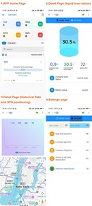 Contenedor de Basura Inteligente con Sensor, Alimentado por Batería, con 4G LTE y Rastreo GPS, Sensor de Nivel de Líquido para Contenedor de Residuos - Product Image 3