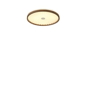 New Chinese Style Walnut Wood Grain Round <b>Ceiling</b> <b>Light</b> Led Bedroom Study Main <b>Light</b> 10-15 Sqm Hardwired Switch Control - Product Image 4