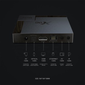 X96 amigo H616 4G 32G caja de tv Android <span class=keywords><strong>10</strong></span> Allwinner Quad core con BT 5G Dual WIFI set top box reproductor de medios X96mate - Product Image 4