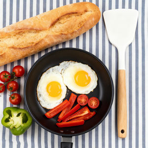 Utensilios de madera para cocinar Utensilios de cocina de madera Espátulas de madera de teca natural para cocinar - Product Image 5