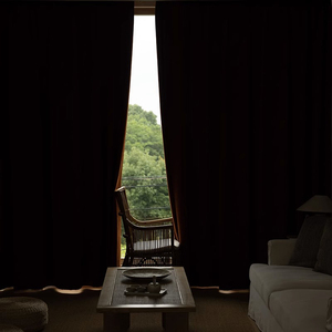 <span class=keywords><strong>Tende</strong></span> Moderne in Ciniglia Jacquard a Spina di Pesce Arancione Bruciato, Oscuranti Totali <span class=keywords><strong>e</strong></span> Termoisolanti per Soggiorno <span class=keywords><strong>e</strong></span> Camera da Letto - Product Image 4