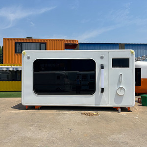 Camion de restauration géant à 3 roues en aluminium et acier inoxydable pour la vente de café, de thé au lait et de hot-dogs - Product Image 2