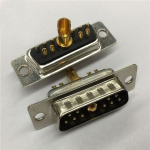 D-SUB 3W3 Male Conector High <b>Power</b> Right Angle 3W3 <b>Plug</b> R/A DIP Type 3W3 Male Connector for PCB - Product Image 5